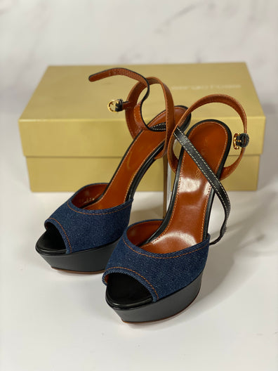 Denim Stiletto Heels